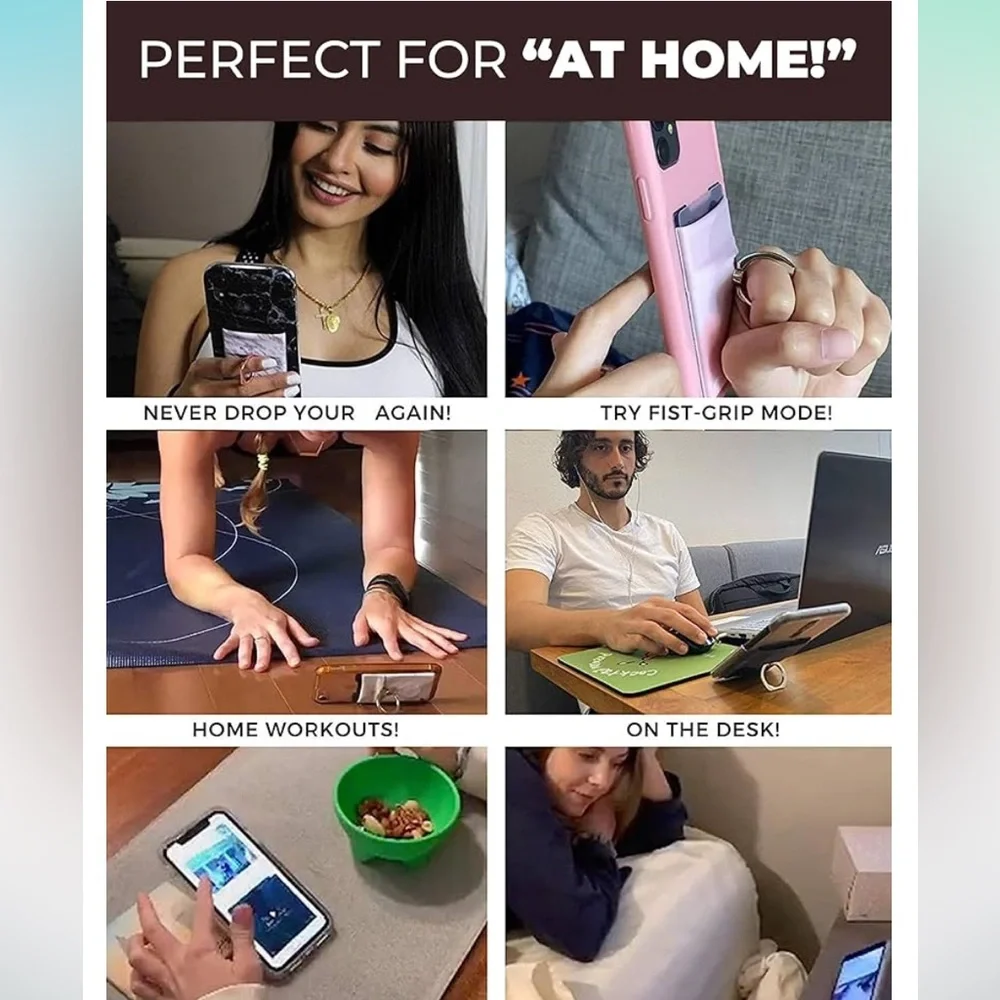 DoorBuster Stick on Phone Ring Wallet